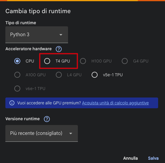 Change runtime type