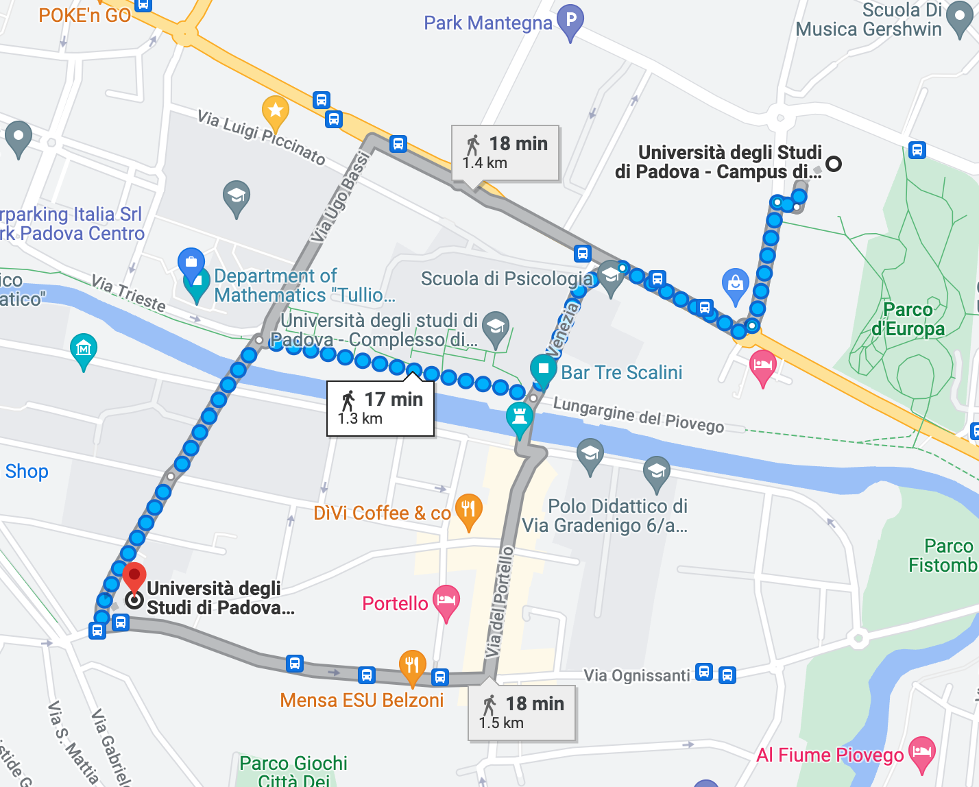 Percorso Pedonale da Fiore di Botta a Paolotti